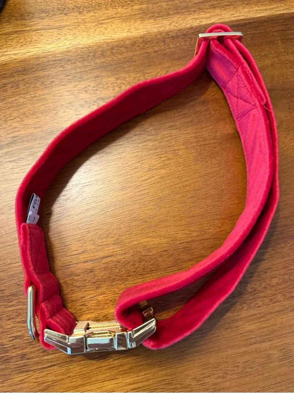 NWT! The Foggy Dog Red Velvet Dog Collar